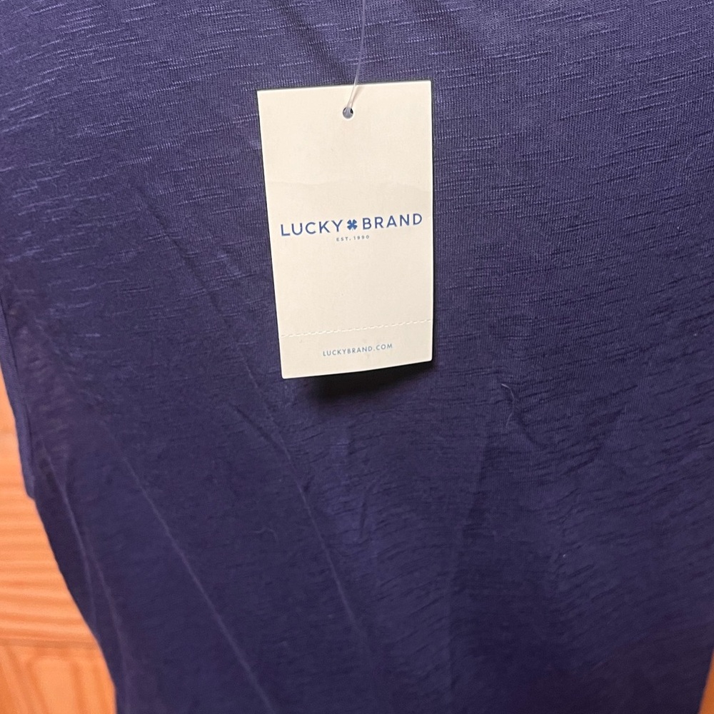 Lucky Brand Navy and White Tank Top - Picture 4 of 5